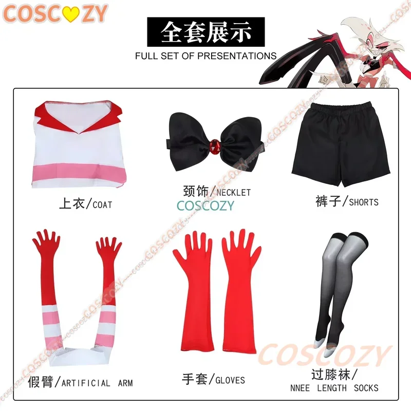 2024 New Animal Angel Dust Cosplay Suit Suit Four Arms Demon Uniform Halloween Party Con Outfit image 6