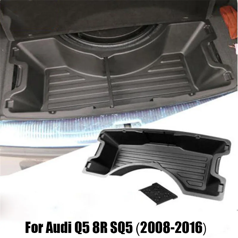 For Audi Q5 8R SQ5 2008-2016 Car Styling High Quality Plastic Tank Trunk Storage Box Pallet Tray Auto Accessories