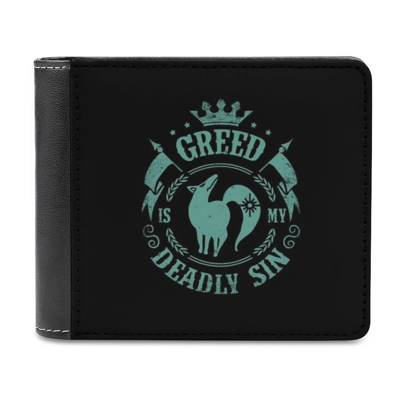 

Greed Is My Deadly Sin Мужской кошелек из искусственной кожи Короткие мужские кошельки Кошелек для кредитных карт для мужчин Сумка для денег Nanatsu No Taizai Meliodas