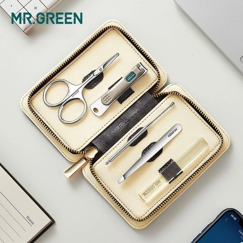 mrgreen-set-manicure-5-in-1-kit-semplice-e-pratico-custodia-in-pelle-a-contrasto-tagliaunghie-in-acciaio-inossidabile-strumento-per-la-cura-personale