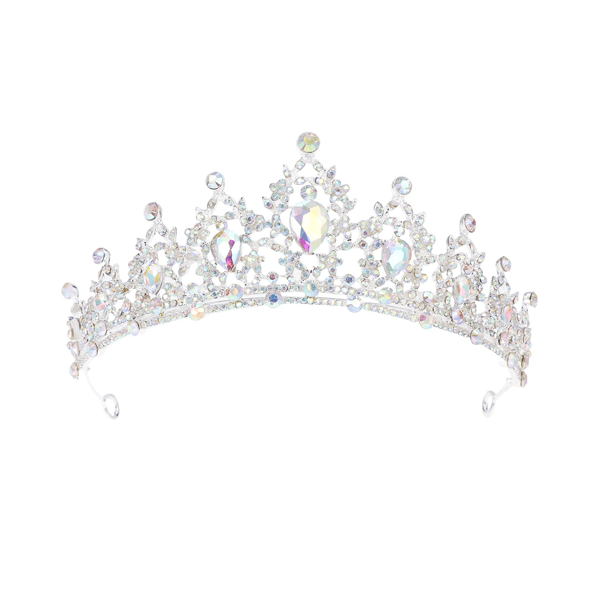 

Crystal Crown Hair Accessories Romantic Wedding Bride Headwear Rhinestones Shiny Women Exquisite Detail