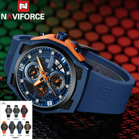 NAVIFORCE Sport Chronograph Date Wristwatch Top Brand Luxury Military Army Men Watch Quartz Waterproof Original Male Clock 8051