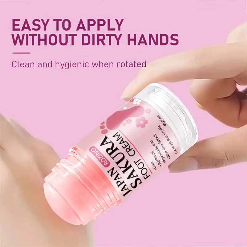 [Super Anti-Rissbildung] Sakura 60% Urea + 2% Salicylsäure Hand- und Fußpflegestift Plus+, Super Anti-Rissbildung Hand- und Fußcreme-Stift, spendet Feuchtigkeit von innen in 5 Minuten, schnelle Wirkung, 72-Stunden Tief – Detail 7