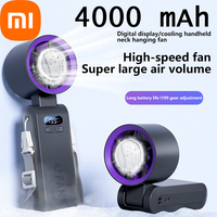 Xiaomi Ice Pack Refrigeration Fan 199 Speed High-speed Violent Handheld Fan 4000mah Usb Portable Outdoor Hanging Neck Small Fan