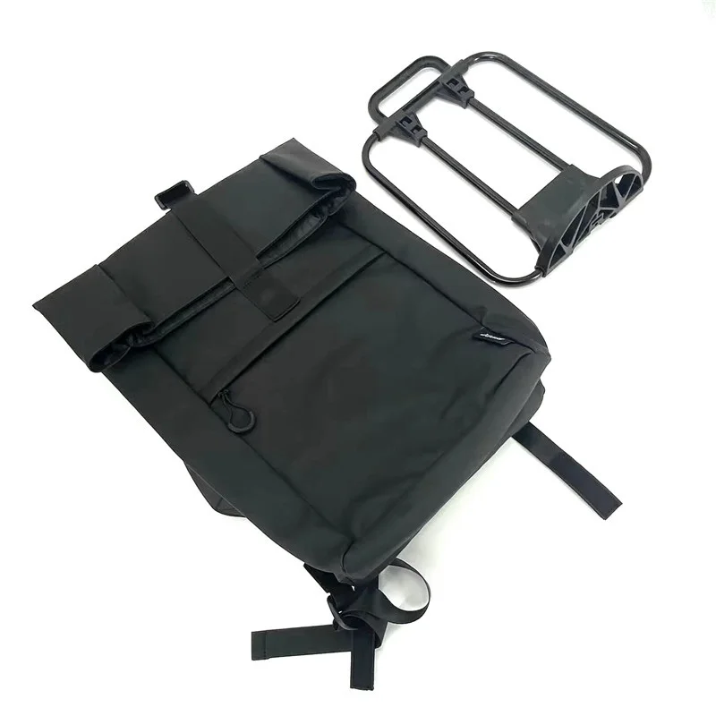 Folding Bike Multifunction Waterproof Bags Use For Brompton Birdy Bicycle Front Carrier Bags & Panniers With Aluminum Mount