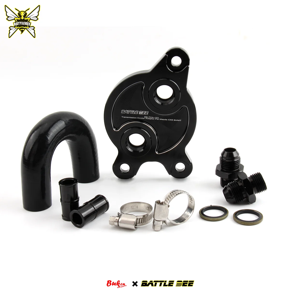 

Gearbox Transmission Oil Cooler Adapter Oil Cooling Radiator Plate For 2012-2014 Mazda 3 2.0L Mazda 6 2.5L BB-TCA-123