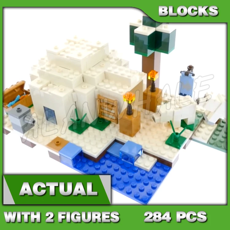 

278 шт. My World The Polar Lgloo Snow-covered Biome Пейзажные ледяные растения 10811 Строительные блоки Игрушки, совместимые с моделью