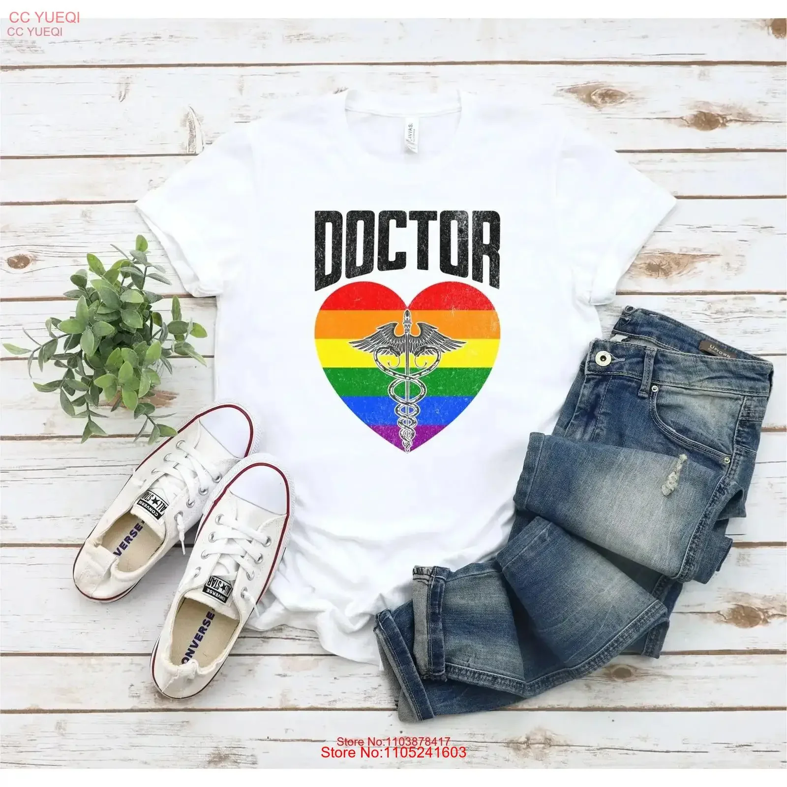 LGBTQ Pride Doctor T Shirt Physician Gender Ally Ideas Cute Dr vintage Washed designer clothes homme graphic
