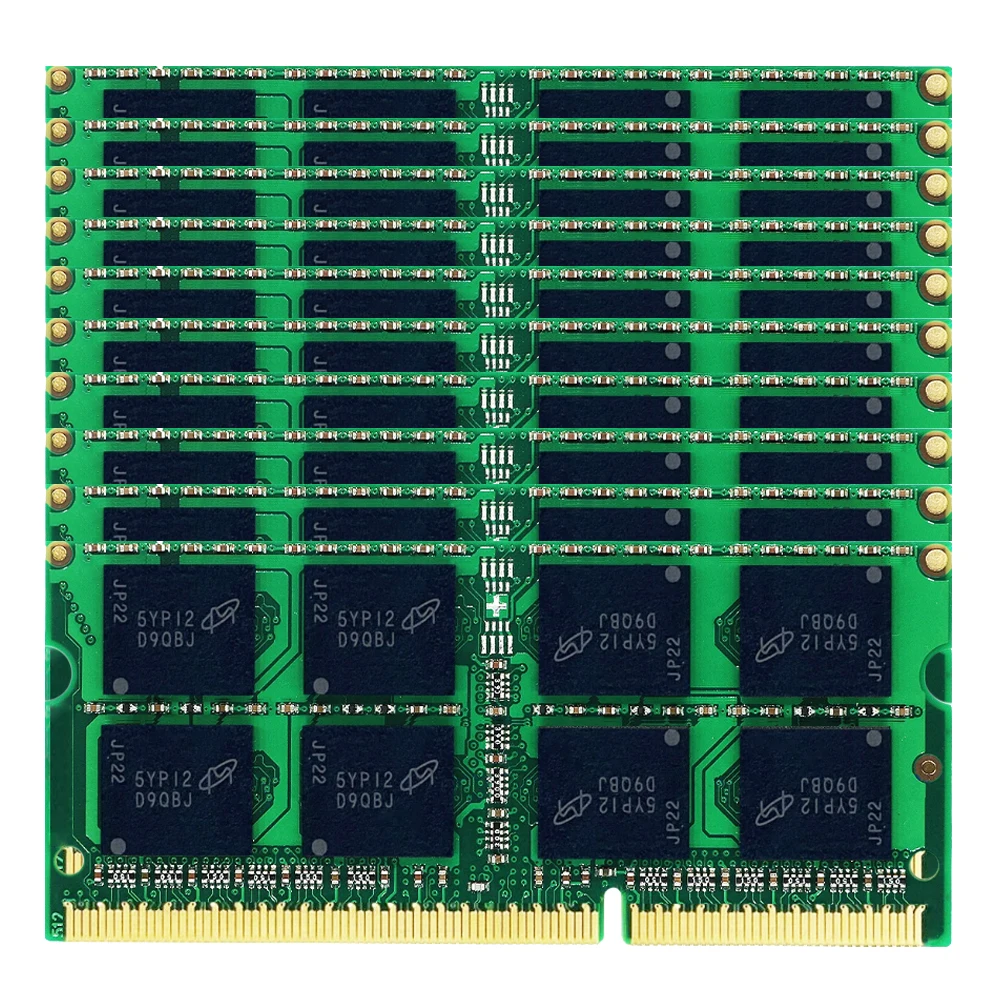 50PCS DDR3 Ram 4GB 8GB 16GB Laptop RAM Memoria 1066 1333 1600 Mhz DDR3 PC3 10600 12800 Sodimm Notebook Memory Ram