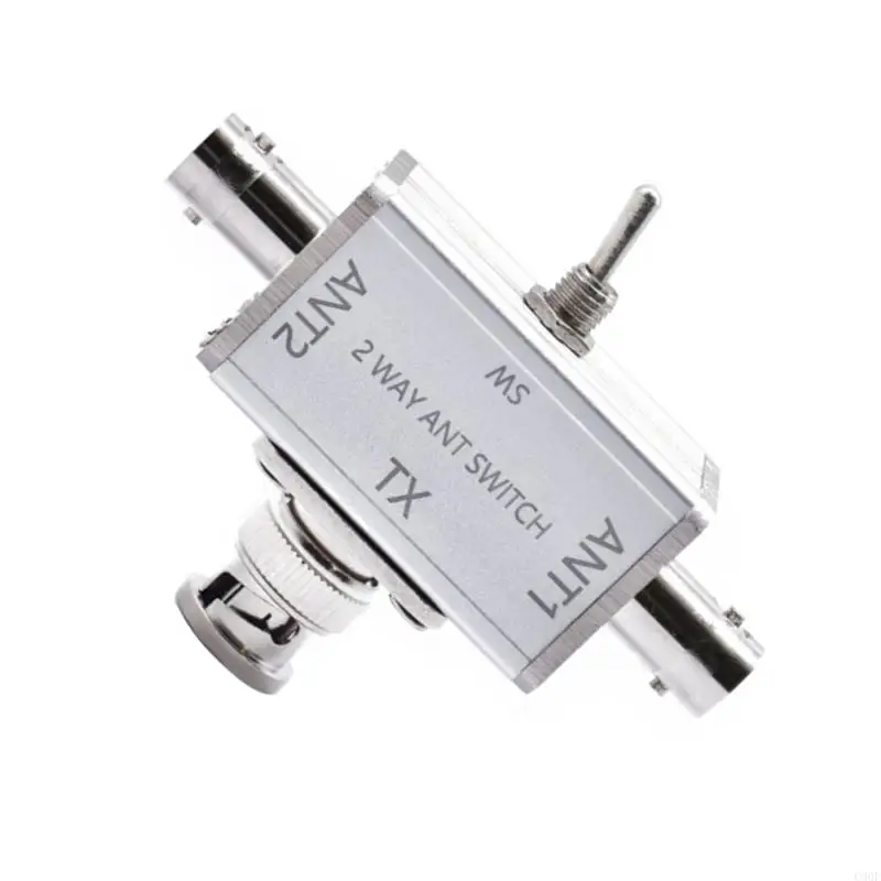 C90Fメタルアンテナスイッチマニュアルコントロール1入力2出力BNCコネクタ100W CBハムラジオグラウンド保護