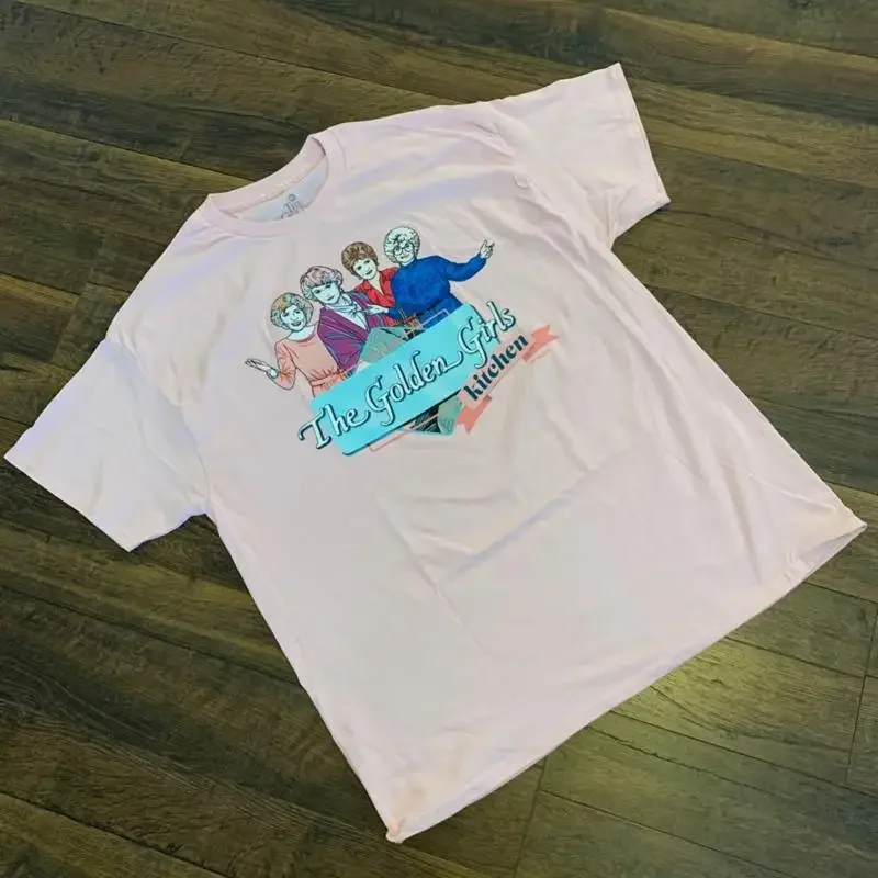 THE GOLDEN GIRLS men's graphic t shirt pink MEDIUM New w o tags