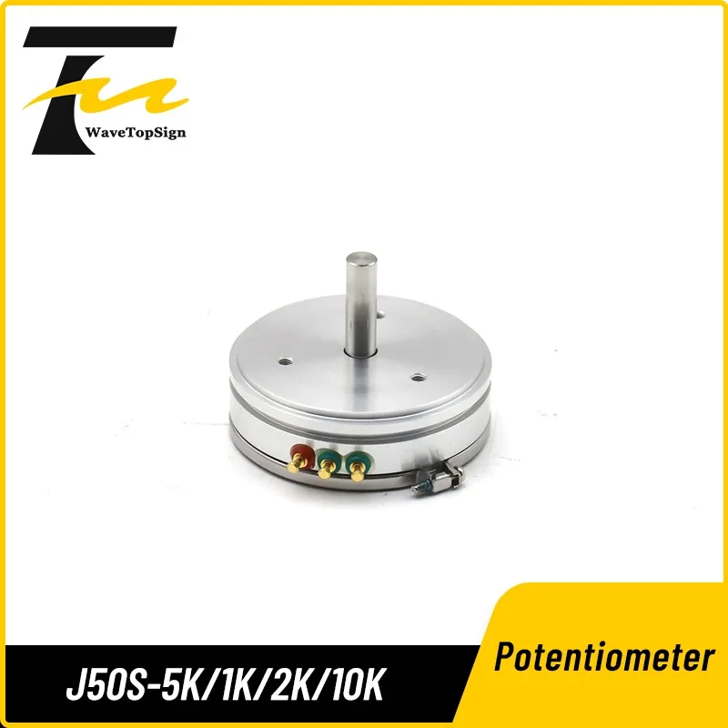 Wavetopsign Basic Construction Wirewound Single Turn Type Precision Wirewound Potentiometer J50S 1K 2K 5K 10K 500Ω