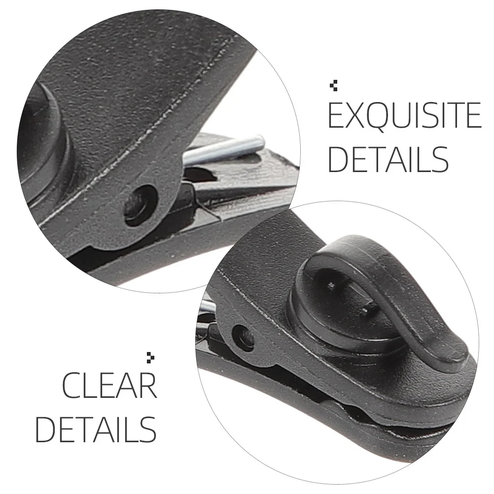 15Pcs Microphone Clips Small Plastic Mic Clip for Earphone Wire Management Collar Clip Cable Holder Microphone Accessories