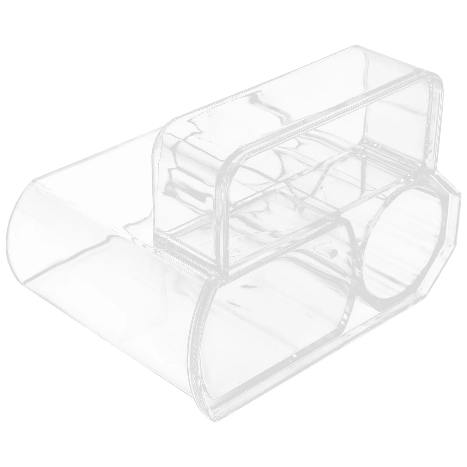

Nail Tool Storage Box Desktop Acrylic Manicure Organizer Double Layer Holder Nail Polish Cosmetics Organizer Office Supply