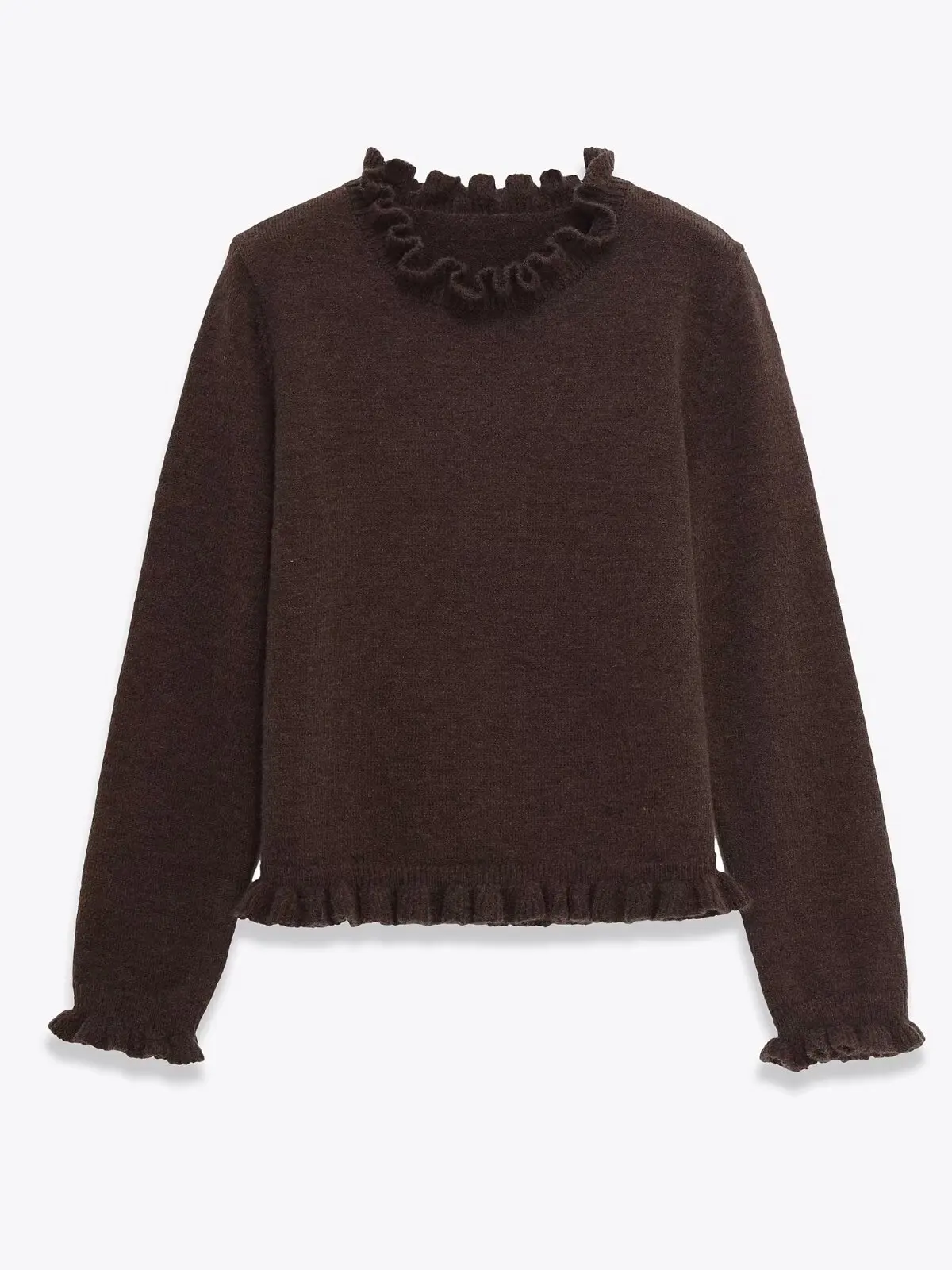 

Sweet Sli Knitted Sweater Long Sve round Ne Women's New Arrival Layered Decoration Commute Faion Autumn 2025