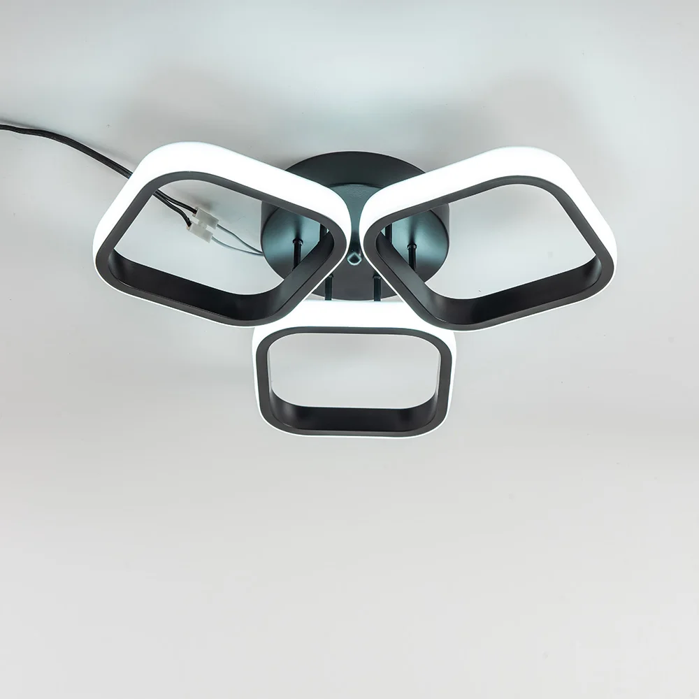 

New Led Pandant Lamp For Living Room Bedroom Kitchern Home Modern Led Ceiling Lamp With Tricolor Lighting Fixture