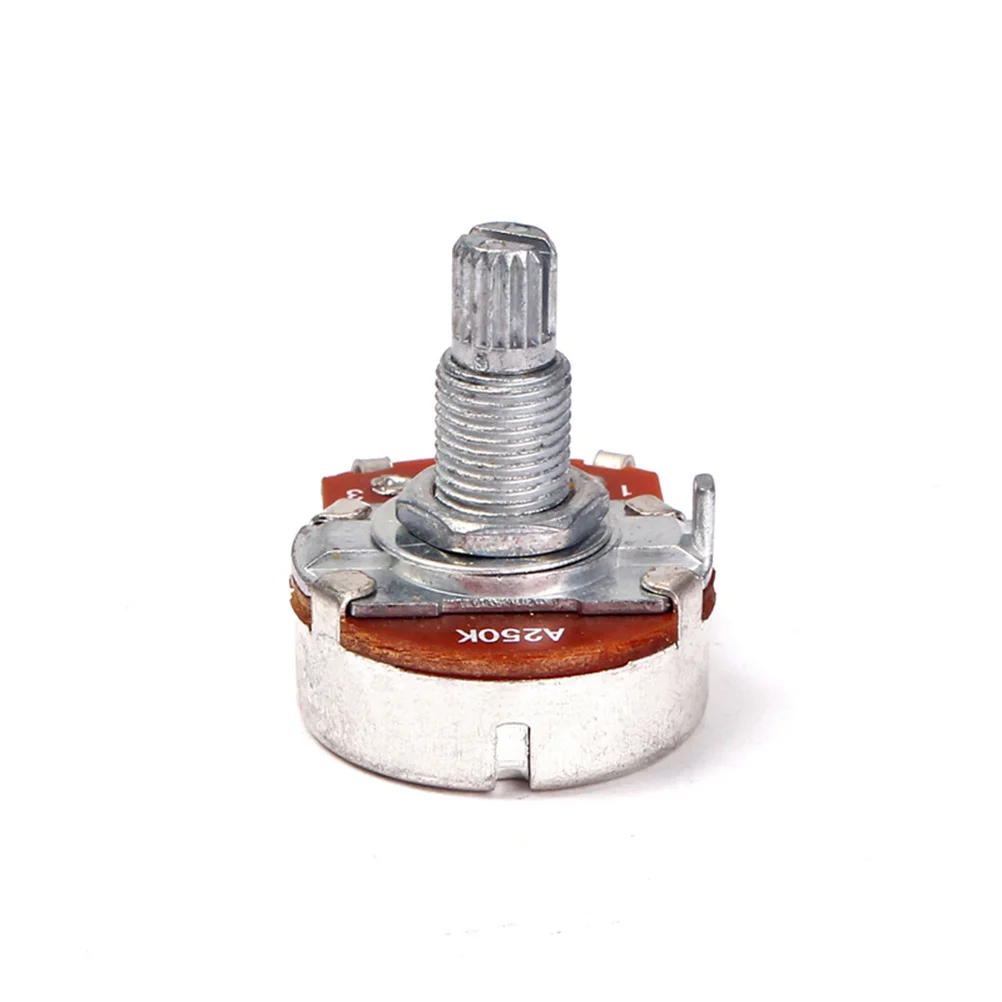 

Guitar A250k Full Size Long Shaft Potentiometers Volume Tone Controls Guitar Volume Potentiometer Audio Potentiometers