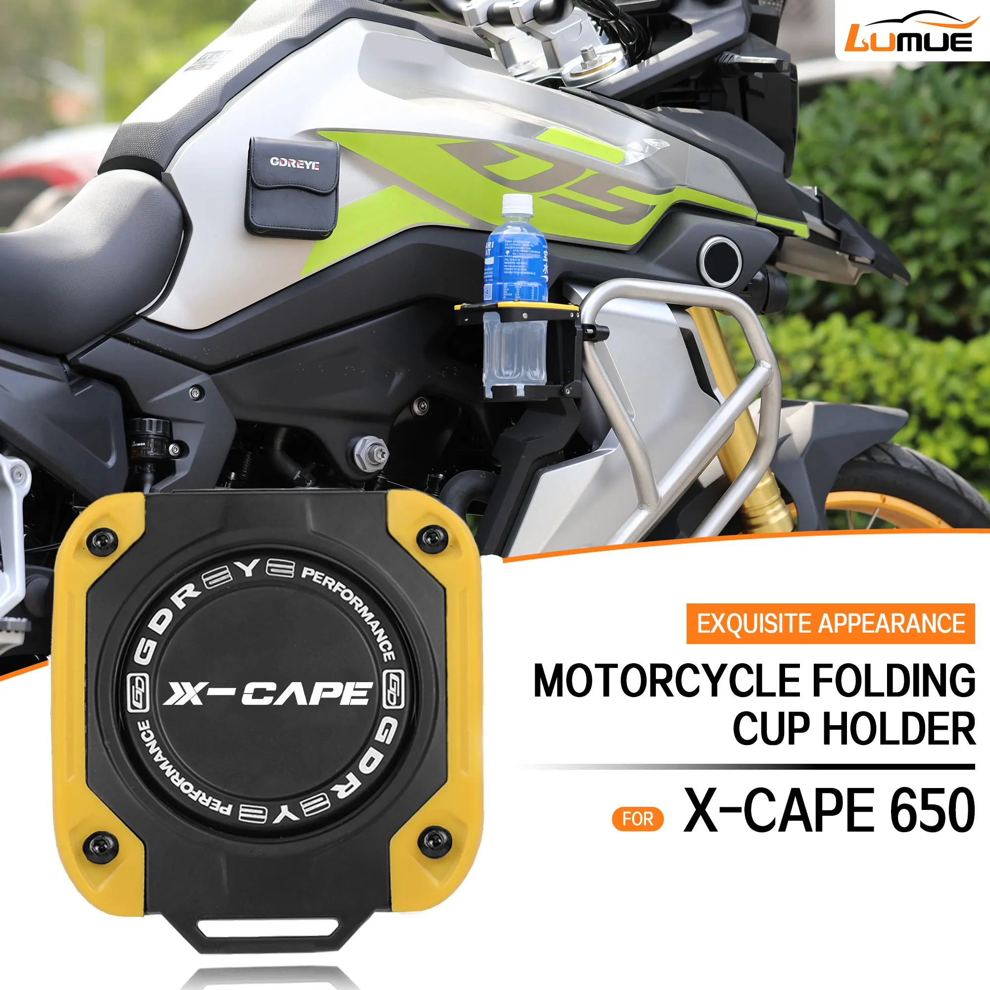 

X-Cape 650 Motorcycle Beverage Water Bottle Cup Holder For Morini X-Cape 650 Xcape650 X-Cape 1200 Aluminum Alloy Cup Holder