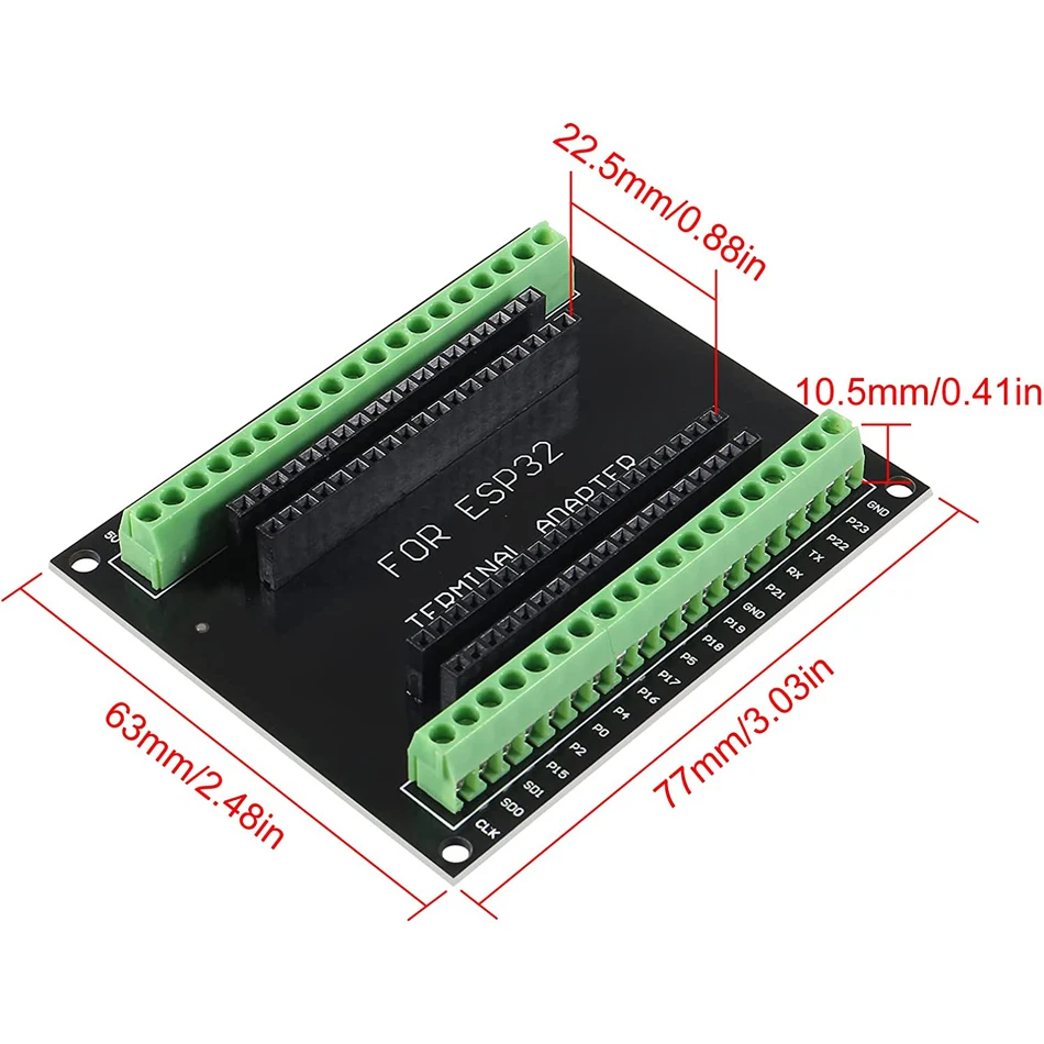 3pcs ESP32 Breakout Board GPIO 1 into 2 for 38 Pins ESP32S ESP32 Development Board for Arduino image 3