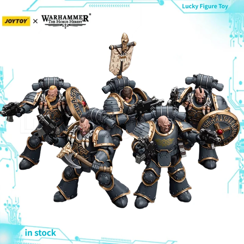 【Disponibile】JOYTOY Warhammer 30K The Horus Heresy 1/18 Action Figure Space Wolves Grey Slayer Pack Anime Modello Giocattoli Regalo