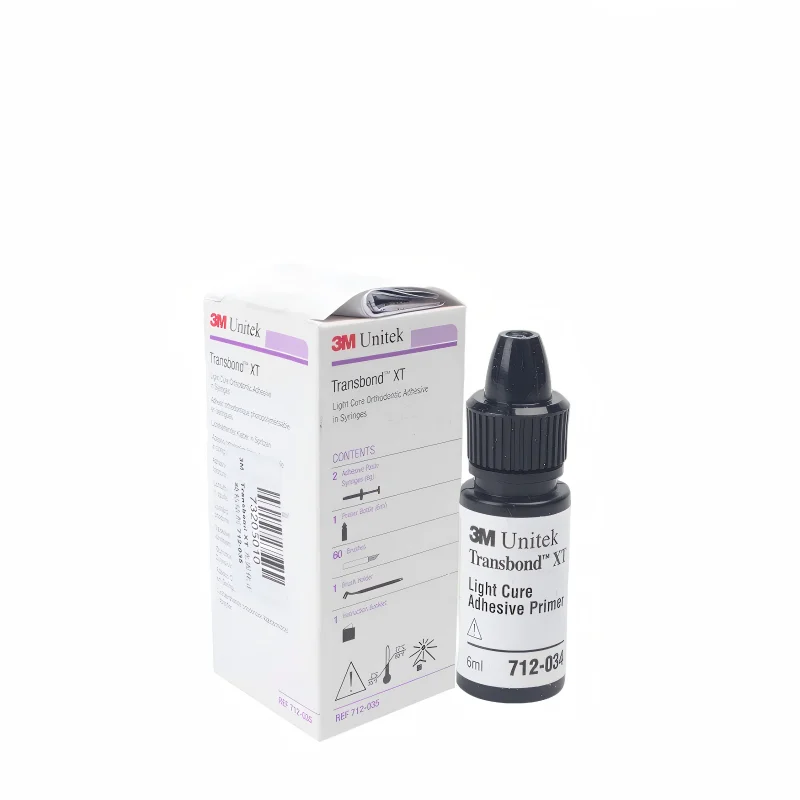 3M Transbond XT Light Cure Orthodontic Adhesive Kit 712-035 2x4g Adhesive Syringes Primer/ml Brush Tips and Brush Holder