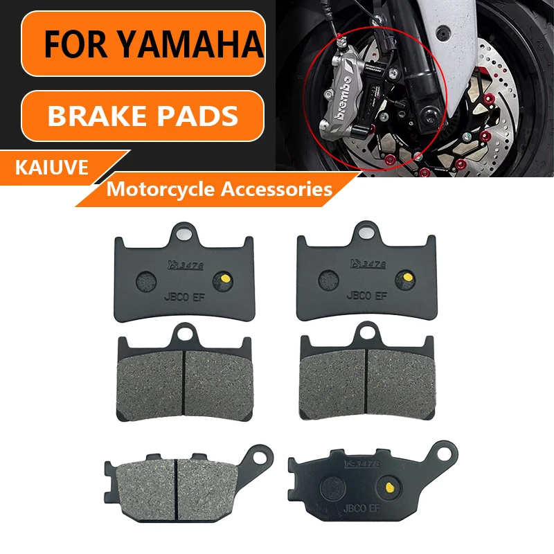 

Motorcycle Brake Pads For FOR YAMAHA YZF-R6 YZF-R1 YZF-R1SP XSR 900 MT10 FZ1 FZ6 FAZER S2 Front and Rear Brake Pads