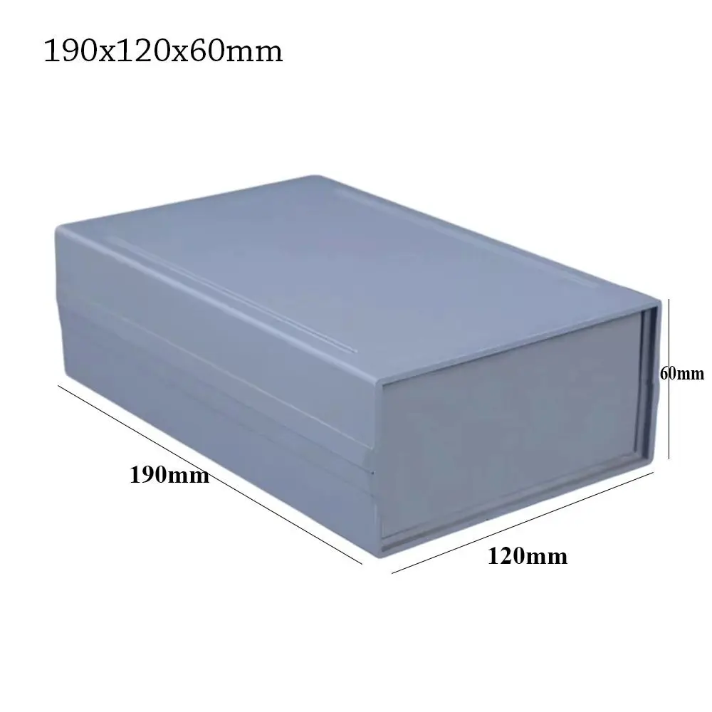 رمادي لتقوم بها بنفسك ABS البلاستيك صندوق توزيع إلكترونيات إلكتروني الضميمة صناديق غطاء مقاوم للماء علبة أدوات المشروع