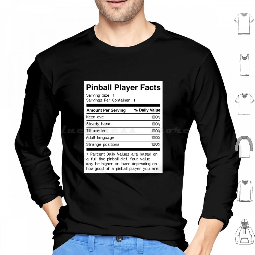 Funny Player Facts Hoodie cotton Long Sleeve Machine Arcade 80s Arcade Game 70s Retro Funny Clever Sarcastic Collector