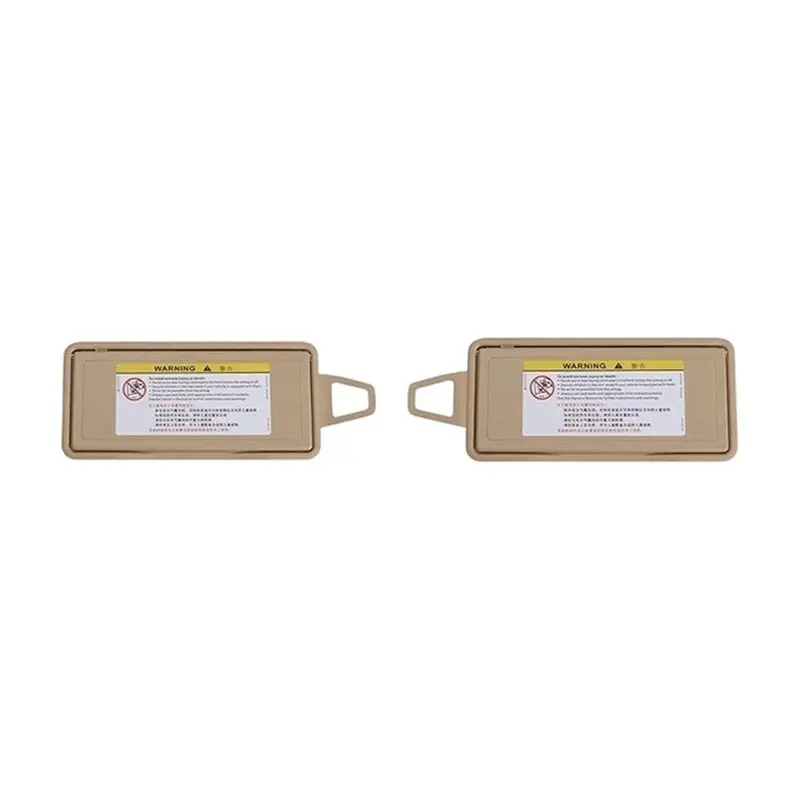 Car Sun Visor Sunroof Mirror Cover 1 Pair For S-Class W220 1998-2005 Beige Part Numbers 2208100110 2208100210-ABQA