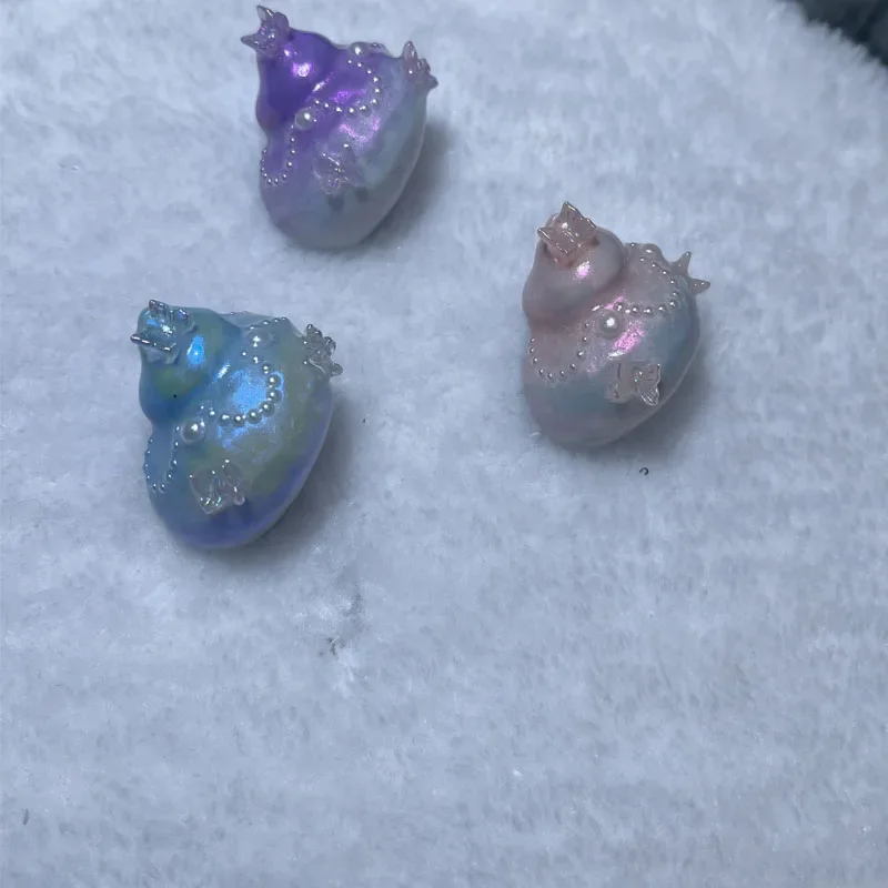 Natural Large Hermit Crab Shells Real Banded  Blue Handmade DIY Gade Turbo Collection Coastal Home Decor Accent and Vase Filler