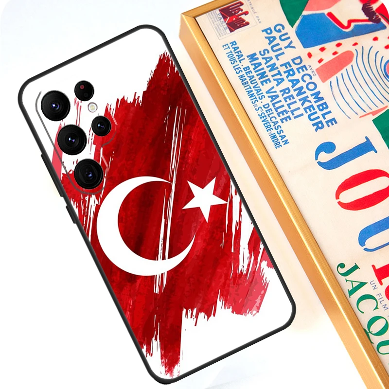 Turkey Flag Case For Samsung Galaxy S24 S23 Ultra S22 Note 20 Note 10 Plus S8 S9 S10 S21 S20 FE Cover