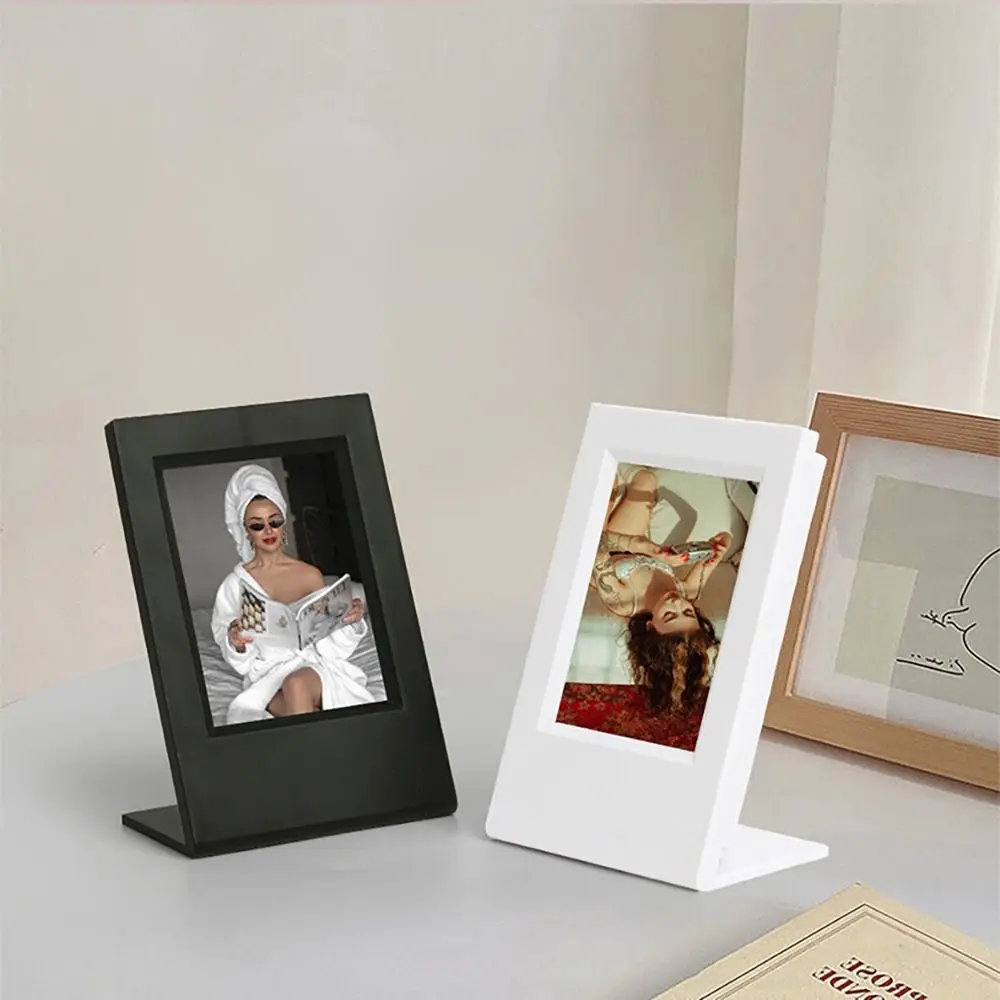 3-Inch L-Shaped Photo Frame Suitable For Fuji Film Instant Mini Camera 12/11/8/9/70/EVO/90/7s/7c 2 Desktop Acrylic Photo Frame