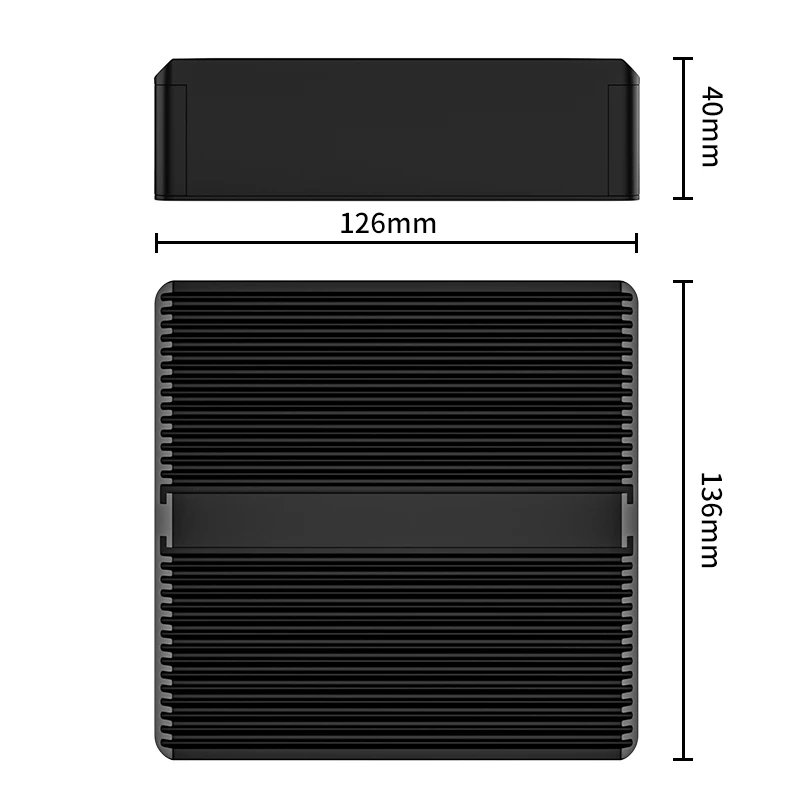 Yohirs الصناعية كمبيوتر صغير Inter N100 DDR5 M.2 NVME دعم 3G 4G WIFI HDMI2.0 4xUSB 1xDP Win11 Pro Linux PfSense ESXi جدار الحماية