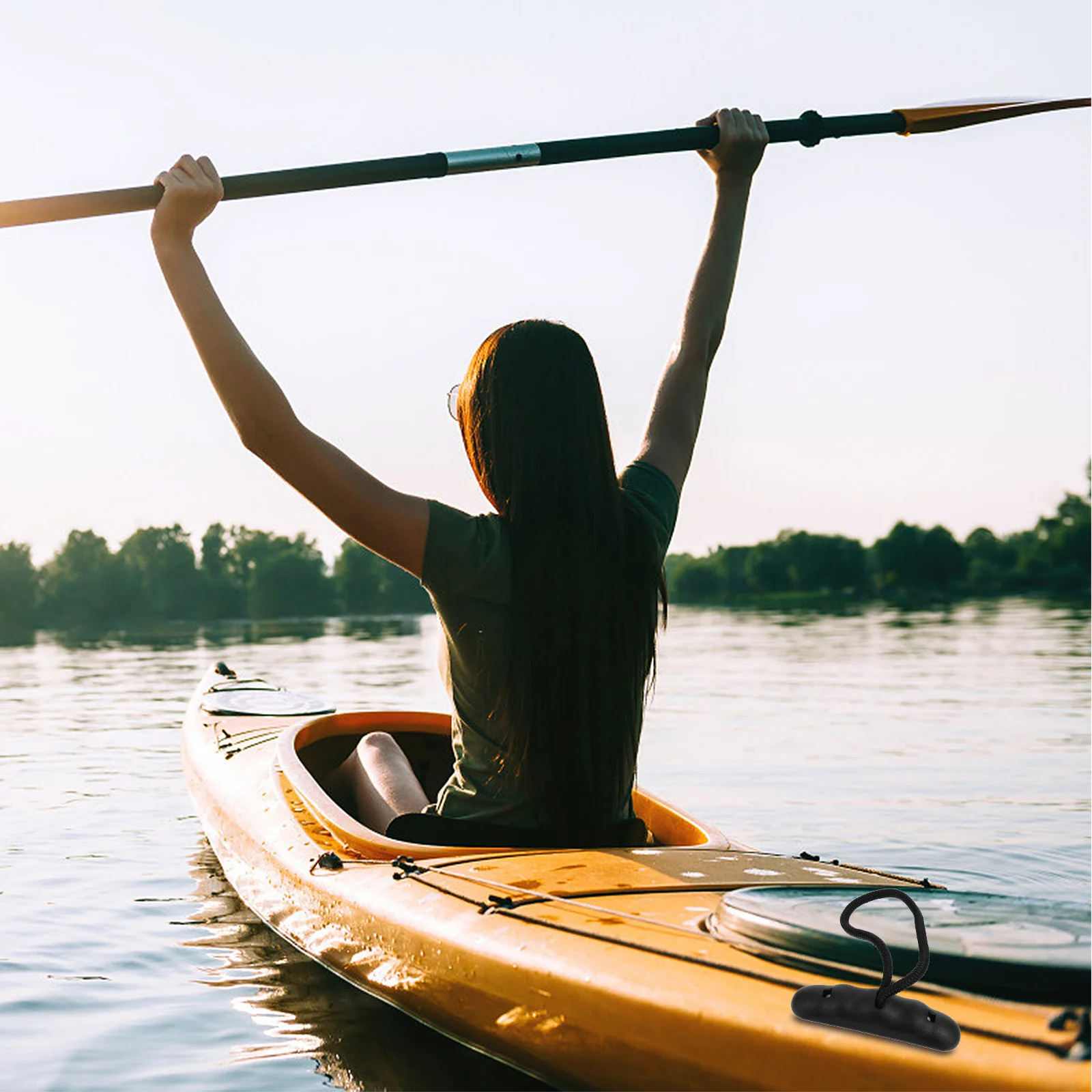 

2Sets Kayak Carry Handles Professional Waterproof T-Handle Grip for Canoe Dinghy Kayak Drain Plug Kit Marine Boat Accessories