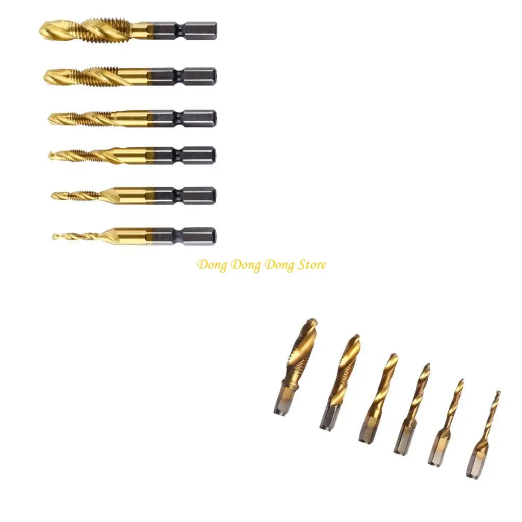 

4xba 6pcs tap bit bit set shank int int lite composite tap incem