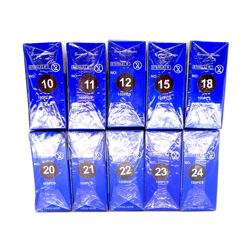 Imagem -06 - Lâmina de Cirúrgica Beleza Manutenção Telefone Passatempo Faça Você Mesmo Artesanato Corte Modelo 10 11 12 15 18 22 23 100 Pcs Aço Inoxidável