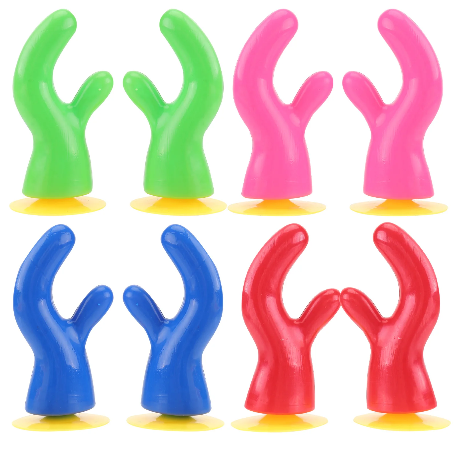 

8pcs Deer Horn Suction Cup Decor For Abs Antler Accessories Bright Colorful Motorcycle Decoration Unisex