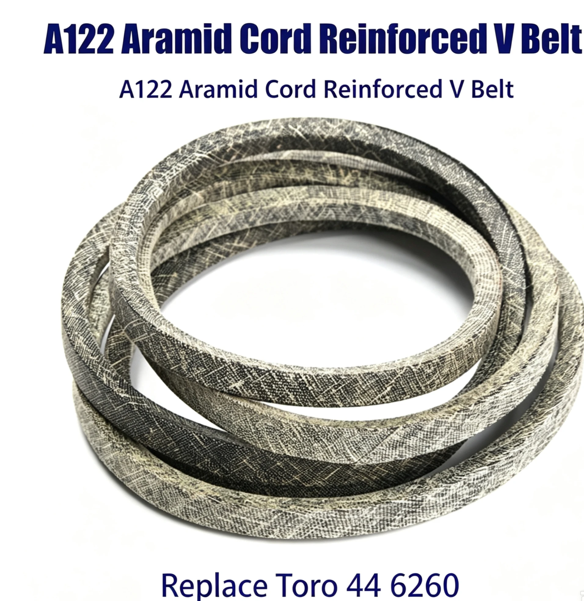 1PCS 1 2 x 123 1 2 Lawn Mower Deck V Belt Aramid Cord Reinforced for Toro 52 62 72 Inch Deck Replace 44 6260 A122