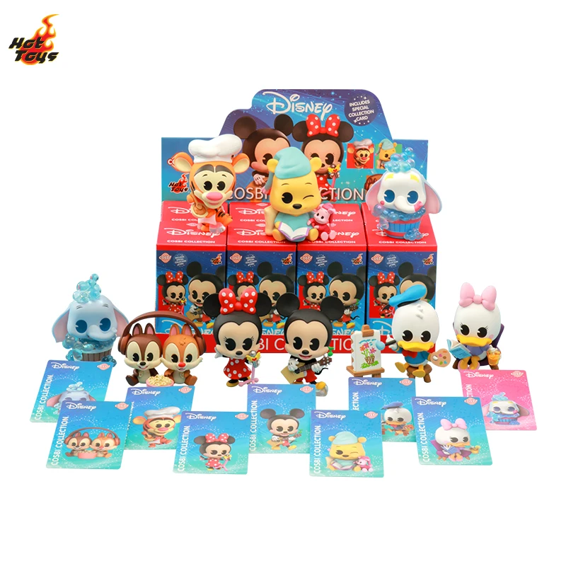 Disney-Hottoys Cartoon Minnie, Donald Duck, Chichiti, Cosbi Mini Butter Blind Box, Single Pack, Set, Children's Gift, Spot Goods