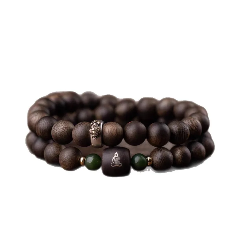 2026 Chinese Zodiac Qi Nan Agarwood Pixiu Bracelet for Fortune, Luck & Protection, Unisex Gift