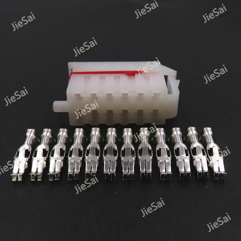 12 Pin 357 945 971 Automotive Wiring Terminal Unsealed Plug Replacement Connector 928569 3.5 Series White Wire Socket