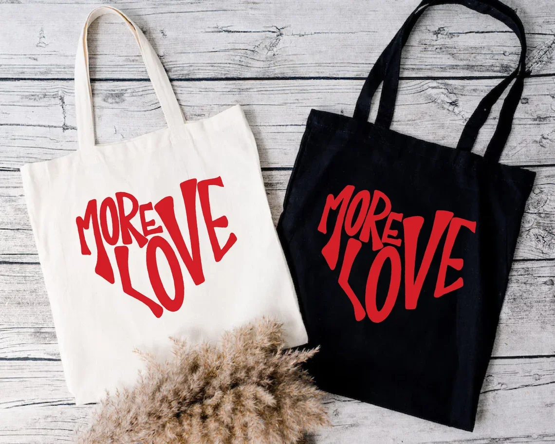 

Больше сумки Love Tote Bag, Рождественский подарок для подруги, сумка Love Valentines Day, подарок для пар, экологически чистая большая сумка с красным сердцем