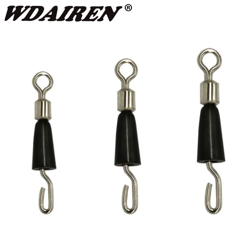 20pcs/lot Ceremony Rolling 1.2cm/1cm Rotation clamp Fastener hook and line Fishing Steel Pipe Stretch fishing Tool Accessories