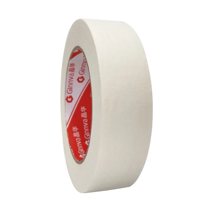 20M Masking Tape White 6mm-50mm Color Single Side Tape Adhesive Crepe Paper for Oil Painting Sketch Drawing Supplies Car Paintin