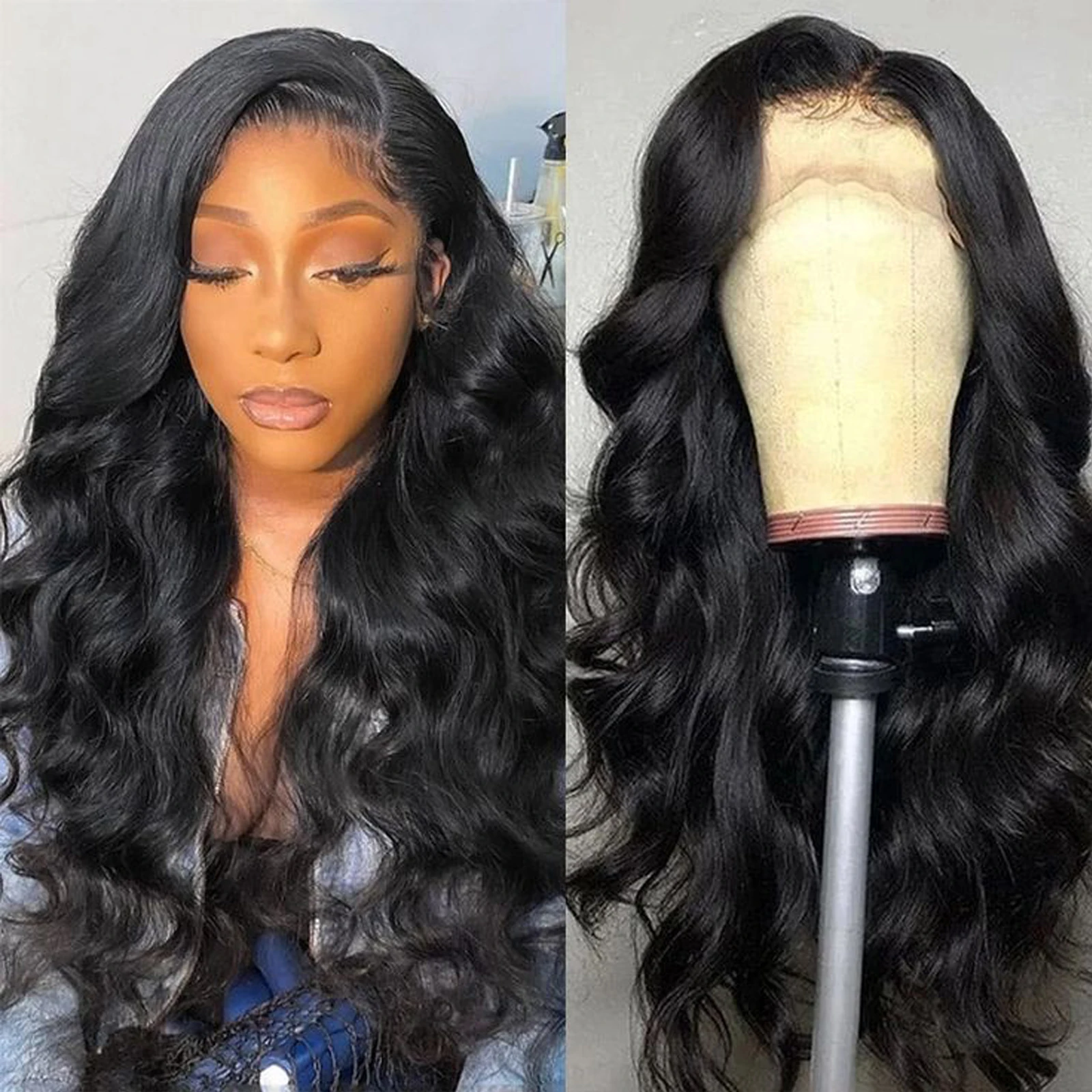 

Body Wave Pre Plucked 13x4 HD Lace Front Wigs 100% Human Hair Lace Frontal Wig Pre Cut 5X5 HD Lace Closure Glueless Wigs 30inch