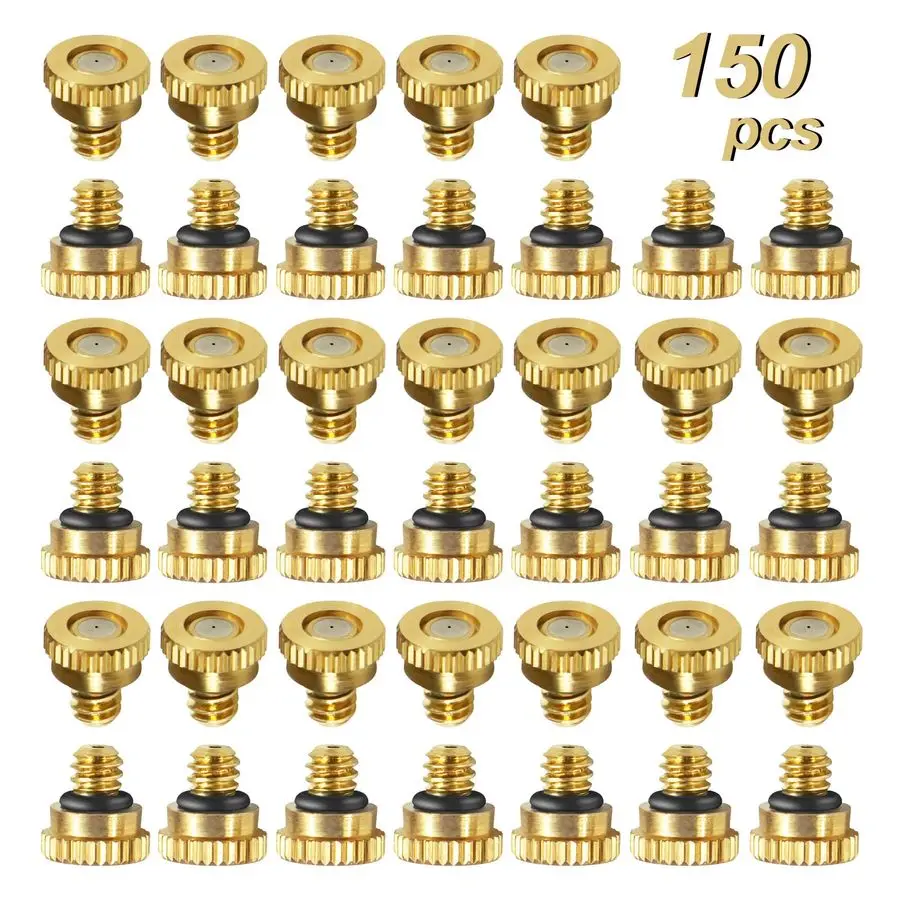 

Форсунки для туманообразования из латуни с отверстием 0,016 дюйма (0,4 мм), резьба UNC 10/24, низкого давления, для распыления воды, для теплиц