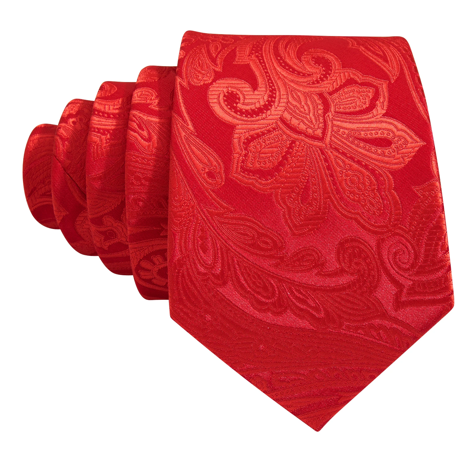 Fashion Silk Men Tie Set Red Burgundy Solid Paisley Striped Plaid Floral Necktie Handkerchief Cufflinks Wedding Business