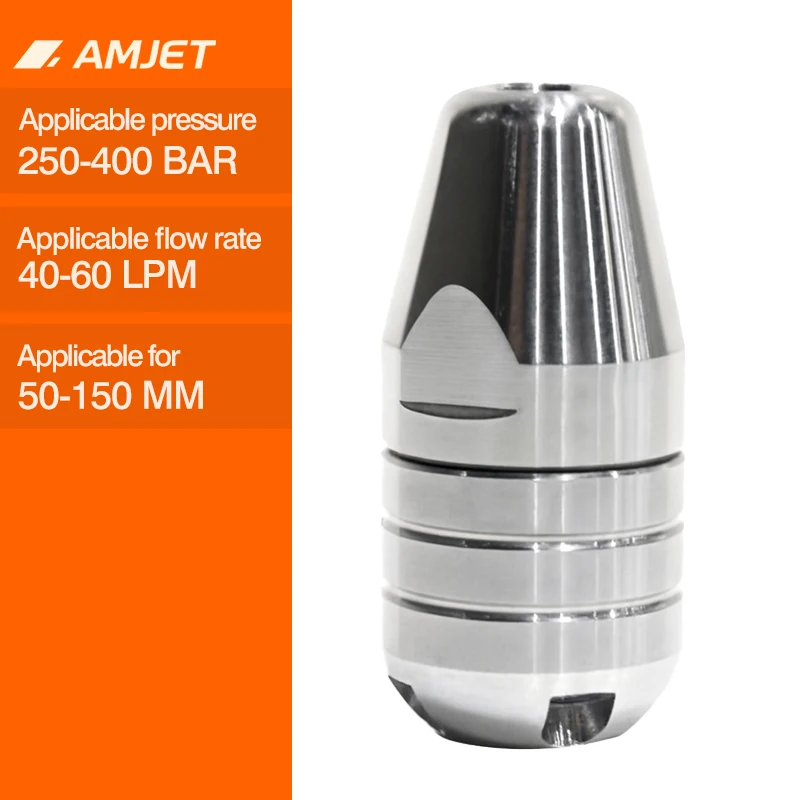 Root Cutting Nozzle 100-200mm Sewer Nozzle 5000psi Sewer Jet Drain Cleaning Nozzle 400bar Hoses for Sewer Jetter