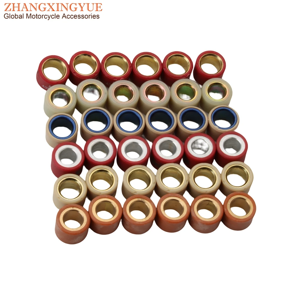 6PC Variator Roller 7g 11g 12g 13g 16g Weights 20x15mm For Kymco B&W Grand Dink 125cc 150cc Classic 200cc