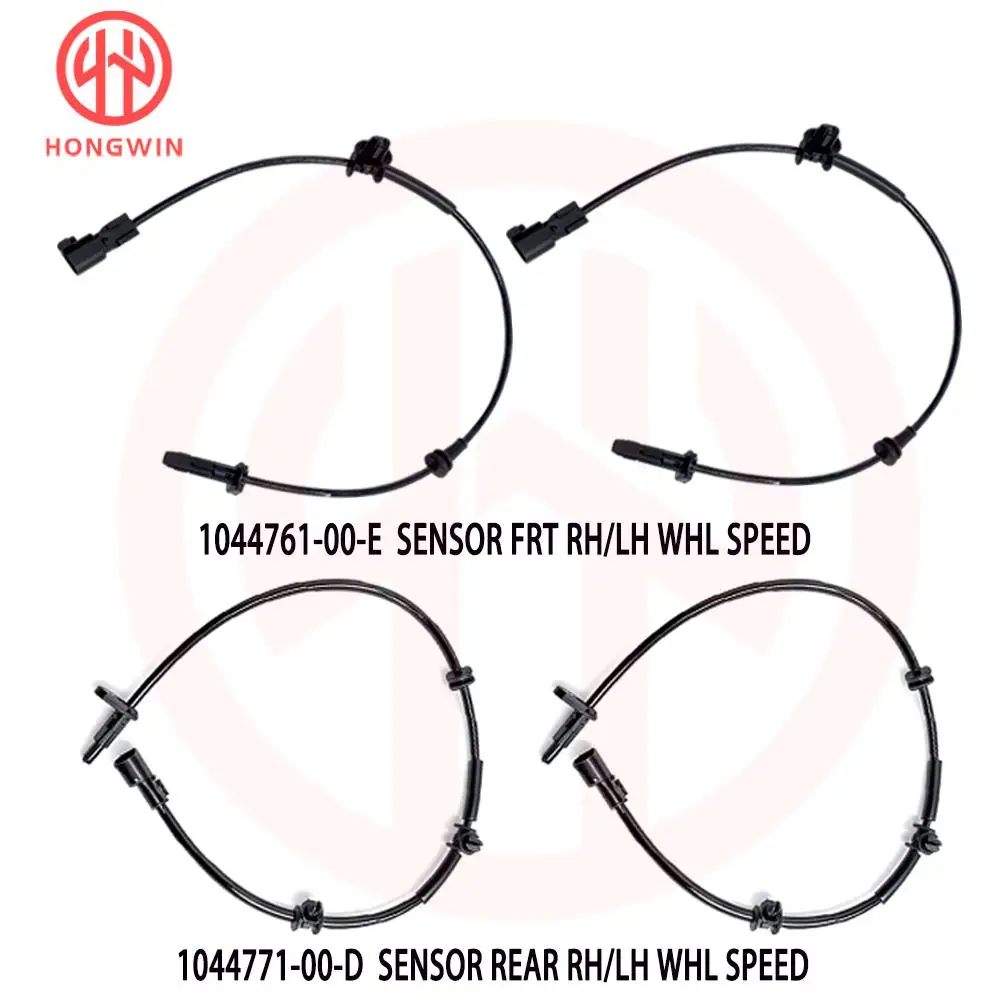 

SET New Auto Part Accessories 1044761-00-E 1044771-00-D Front Rear Left Right ABS Wheel Speed Sensor For Tesla Model 3